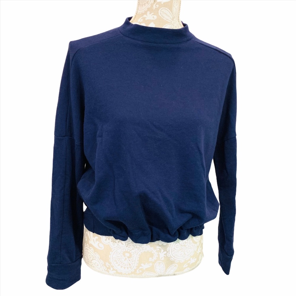 Fabletics Pullover Cinch Sweater Navy XS - Picture 2 of 9